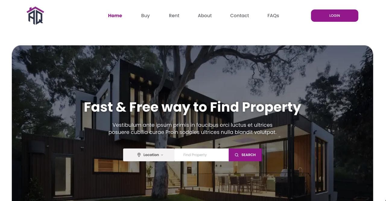 Aqers – Property Search Platform