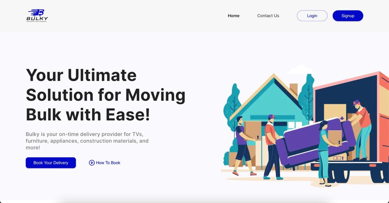Bulky – Delivery Service Platform