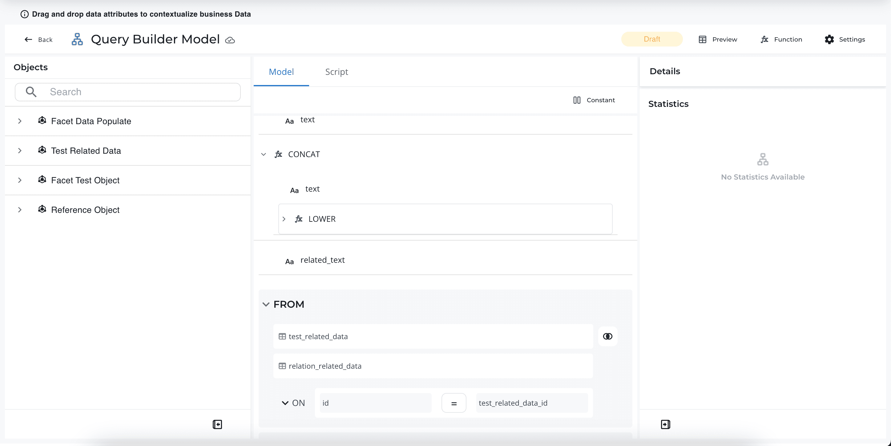 Query Builder (Drag & Drop + Expert Mode)
