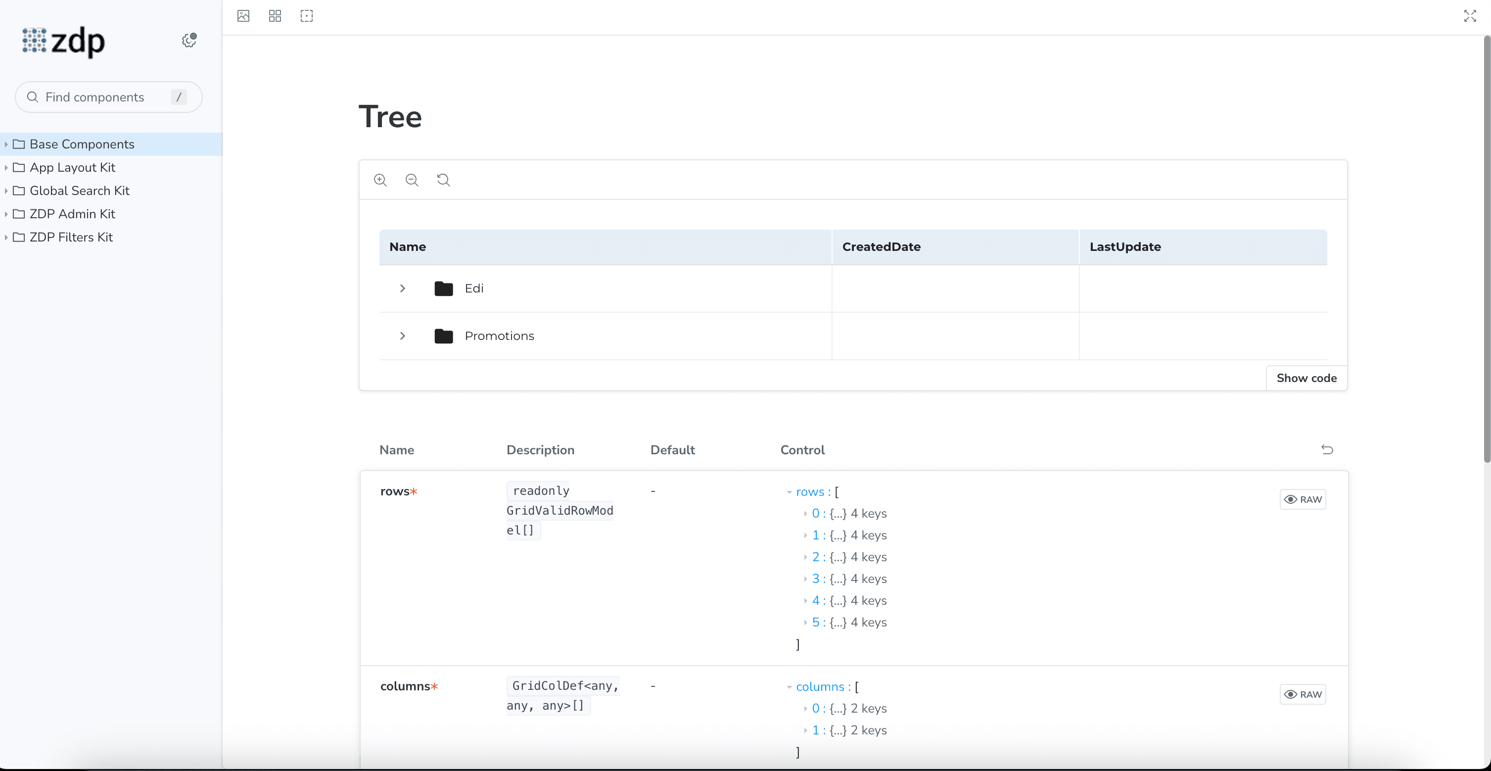 ZDP Components Library